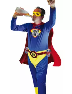 Super Buveur-maskeraddräkt för herr