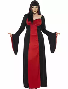 Vampyrmaskeraddräkt dam plus size, Storlek: X-Large