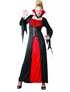 Elegant vampyrmaskeraddräkt dam Halloween