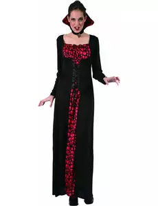 Elegant vampyr-maskeraddräkt dam, Storlek: Medium/Large