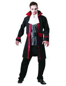 Maskeraddräkt elegant vampyr herr Halloween, Storlek: Medium
