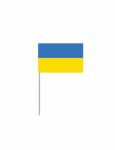 Pappersflagga Ukraina 14 x 21 cm
