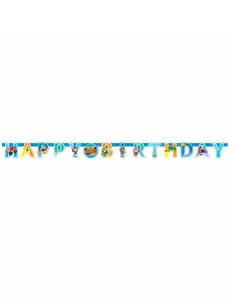 Bokstavsgirlang i papper Happy Birthday Top Wing™ 218 x 12 cm