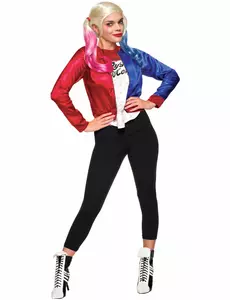 Jacka med integrerad T-shirt Harley Quinn Suicide Squad™ dam, Storlek: Large