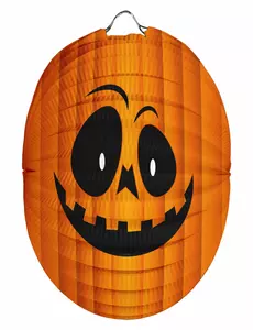 Halloweenlykta med pumpa 22 cm