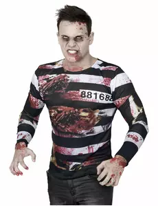 T-shirt zombie fånge halloween