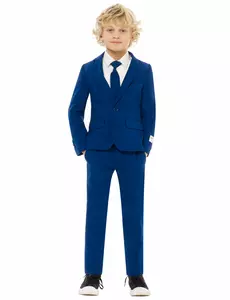 Marinblå Mr. Bleu-maskeraddräkt barn Opposuits™, Storlek: 2-4 år (92-98 cm)