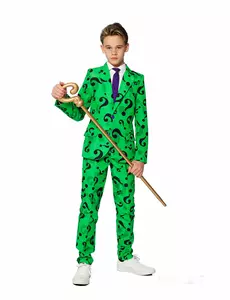 Mr. Riddler™-dräkt för barn Suitmeister™, Storlek: 4-6 år (98-104 cm)
