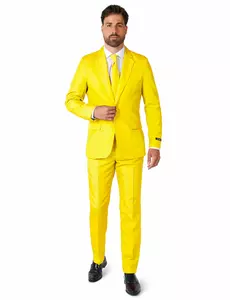 Mr. Solid gul herrkostym Suitmeister™, Storlek: Small (EU 44-46)