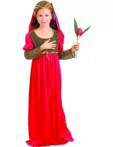 Juliette-maskeraddräkt flicka, Storlek: 4-6 år (110-120 cm)