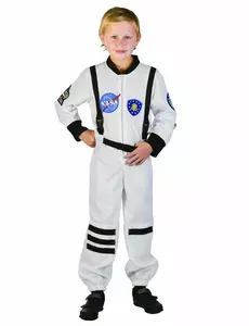 Astronautmaskeraddräkt barn, Storlek: 10-12 år (130-140 cm)