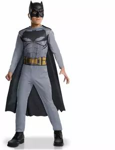 Klassisk Batman Justice League™-maskeraddräkt pojke, Storlek: 7-8 år (122 till 128 cm)