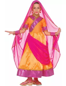 Bollywood-maskeraddräkt barn, Storlek: 3-5 år (110 cm)
