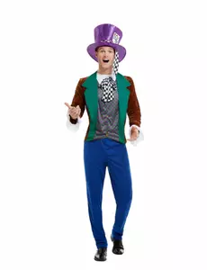 Maskeraddräkt galen hattmakare herr, Storlek: X-Large