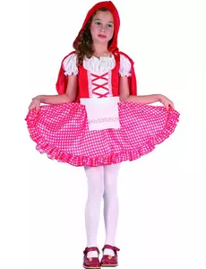 Traditionell rödluvemaskeraddräkt flicka, Storlek: 4-6 år(110-120 cm)