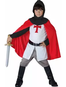 Korsriddarmaskeraddräkt pojke, Storlek: 7-9 år (120-130 cm)