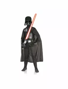 Klassisk Dark Vador™-maskeraddräkt pojke, Storlek: 9-10 år (134 till 140 cm)