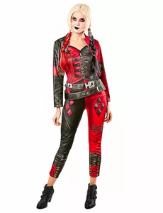 Maskeraddräkt jumpsuit Harley Quinn dam™ - Suicide Squad 2™, Storlek: Large