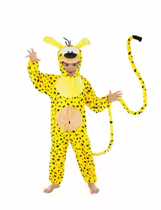 Maskeraddräkt jumpsuit Marsupilami™ barn, Storlek: 5-6 år (116 cm)