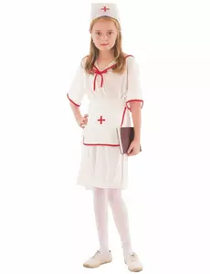 Sjuksköterskemaskeraddräkt flicka, Storlek: 4-6 år (110-120 cm)