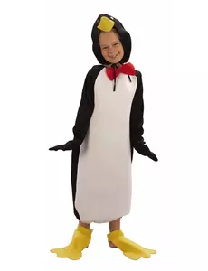 Humoristisk pingvinmaskeraddräkt barn, Storlek: 4-6 år (110-120 cm)