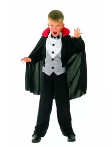 Elegant vampyrmaskeraddräkt för pojkar Halloween, Storlek: 4-6 år(110-120 cm)