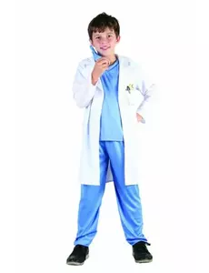 Doktor-maskeraddräkt pojke, Storlek: 4-6 år (110-120 cm)