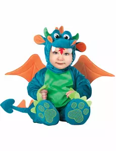 Lyxig drakmaskeraddräkt för baby, Storlek: 18-24 månader(84-89 cm)
