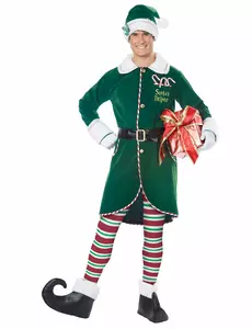 Lyxmaskeraddräkt tomteälva herr, Storlek: Large/X-Large