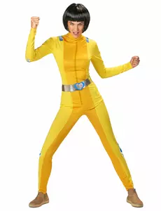 Gul maskeraddräkt Totally Spies™ Alex dam, Storlek: Small
