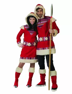 Inuitmaskeraddräkt Nanook herr, Storlek: Medium/Large