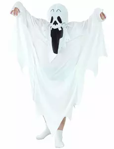 Halloween-maskeraddräkt spöke barn, Storlek: 4-6 år (110-120 cm)