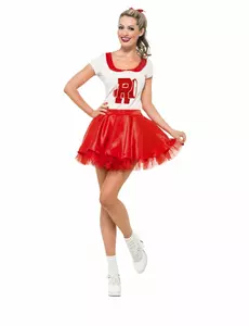 Grease Cheerleader™-maskeraddräkt dam, Storlek: Small