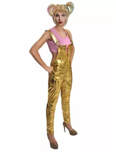 Maskeraddräkt med peruk Harley Quinn™ Birds of Prey dam, Storlek: Medium