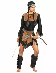 Indiankvinna-maskeraddräkt dam, Storlek: X-Small