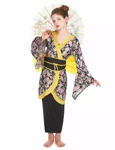 Japansk maskeraddräkt för flicka, Storlek: 4-6 år (110-120 cm)