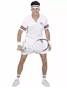 Maskeraddräkt tennisspelare vuxen, Storlek: Small