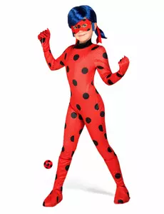 Komplett maskeraddräkt Ladybug Miraculous™ barn med tillbehör, Storlek: 6-8 år (125-135 cm)
