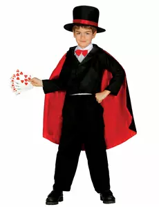 Trollkarl-maskeraddräkt med satineffekt pojke, Storlek: 5-6 år