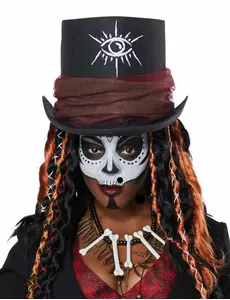 Lyxig voodoomagikerska-maskeraddräkt dam, Storlek: Large (42/44)