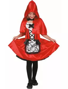 Maskeraddräkt Rödluvan flicka, Storlek: 3-4 år (92-104 cm)
