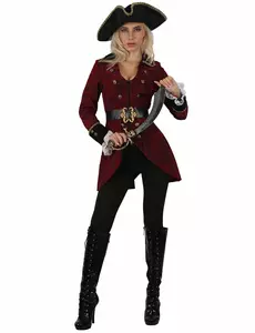 Piratmaskeraddräkt dam, Storlek: Small