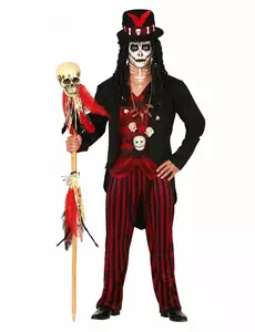 Voodoopräst-maskeraddräkt herr, Storlek: Medium (48-50)