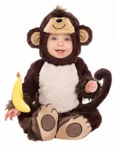 Maskeraddräkt apa med bananskallra barn