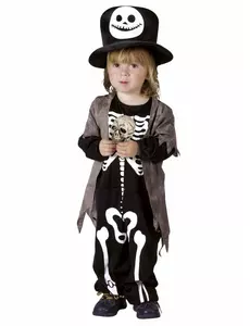 Skelettmaskeraddräkt nattens barn Halloween