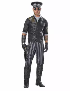 Maskeraddräkt steampunkkapten herr, Storlek: Large