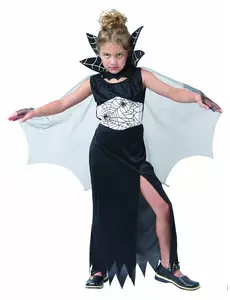 Maskeraddräkt spindelhäxa flicka Halloween, Storlek: 4-6 år (110-120 cm)