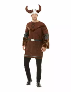 Maskeraddräkt barbarisk viking herr, Storlek: X-Large