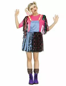 Ond harlekinmaskeraddräkt dam, Storlek: Medium/Large (42/46)