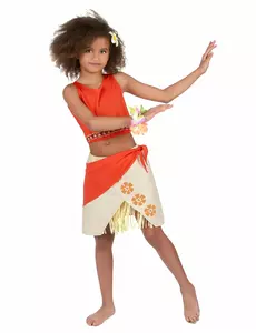 Hawaiimaskeraddräkt Korall flicka, Storlek: 3-4 år (XS)